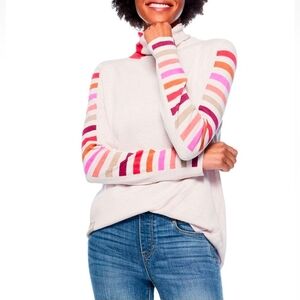 NWT Stripes Aside Cowl Neck Sweater